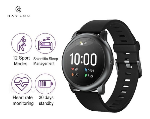 Reloj Inteligente Xiaomi Haylou Ls05 Versión Global Negro