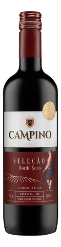 Campino Bordô Seco 2 vinhos tinto tradicional 750ml