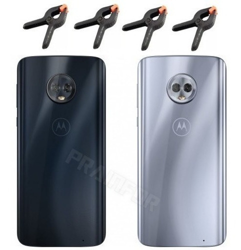 Tampa Vidro Traseiro Motorola Moto G6 Plus + Kit 4 Grampos