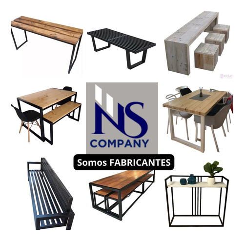 Juego De Mesa Y Banca 2 Unidades Linving / Comedor / Jardin