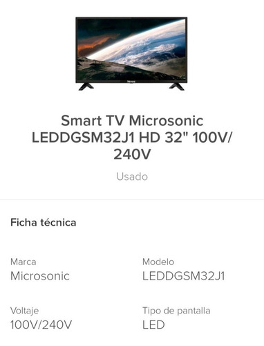 Smart Tv Microsonic 32 Placa Main Etc. Conpocouso