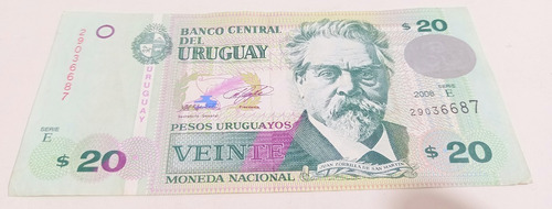 Billete Uruguay 20 Pesos - Excelente