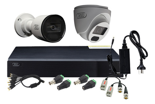 Kit 2 Cámaras X-28 Seguridad 1080p Dvr 8 Ch 