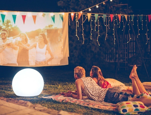 Lampara Solar Para Exterior Buly 30 Cm Led Colores C Remoto