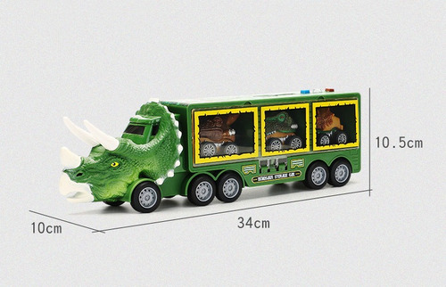 Juego De Coche Trasero De Juguete Modelo De Dinosaurio Con