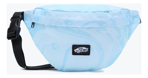 Cangurera Pechera Vans Traveler Fan Color Celeste Diseño De La Tela Liso