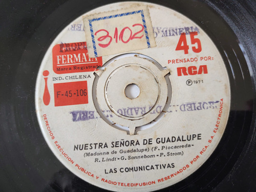 Vinilo Single De Las Comunicativas -- Cielito Lindo( A112