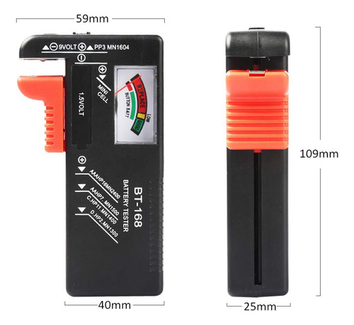 Tester Pilas De 1.5v Hasta 9v Probador Tipo Aguja