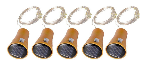 Luz Led 5pcs 2m Solar Corcho Botella De Vino Tapón De Co [u]