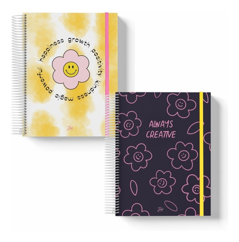 Cuaderno Libreta A5 Fw 15x21 Joy Rayado Con Elastico