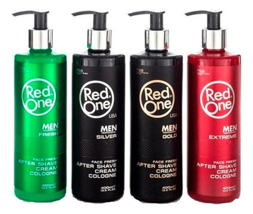 After Shave Crema Red One 400ml / Modelos Disponibles