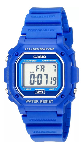 Reloj Casio Retro F108 Azul Cronometro Alarma