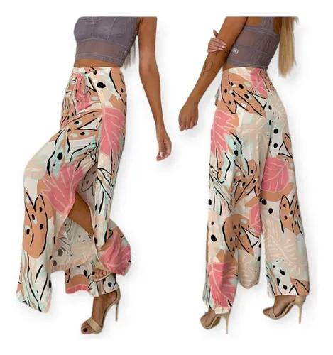 Pantalon palazzo envolvente sale
