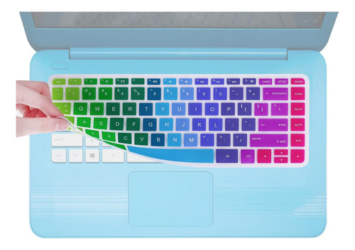 Protector Arcoiris De Teclado Para  Hp Stream 14  