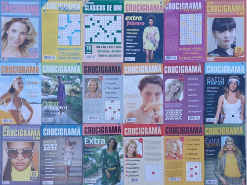 Lote X 18 Revistas De Crucigramas