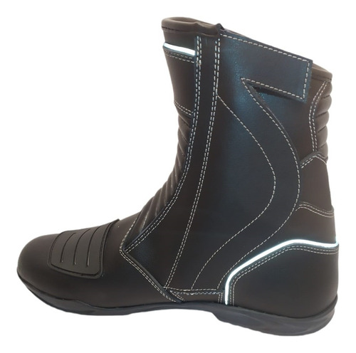 Botas Moto Torque Apiru Cuero Reflectivas