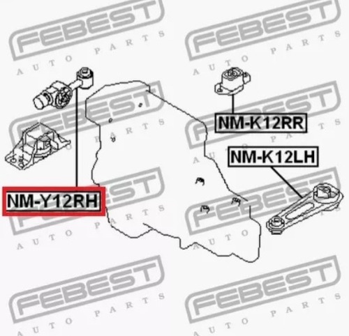 Base De Motor Limitador Superior Nissan Tiida