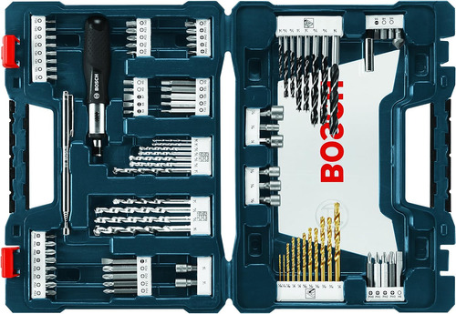 Set Mixto Bosch Ms4091 De 91 Piezas Para Taladrar Y Conducir