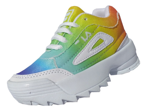 Tenis Urbano Lafi Arcoiris 18/21 Unisex Deportivo Ligero