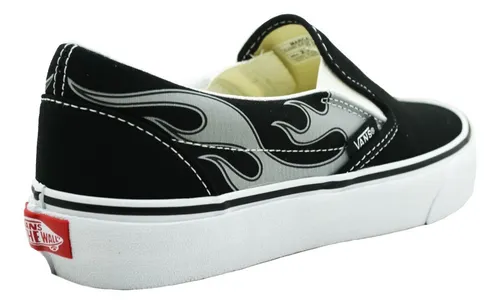 Flame vans slip ons hotsell