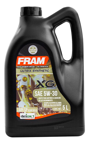 Aceite Fram Sintetico Api Sp 5w30 5l