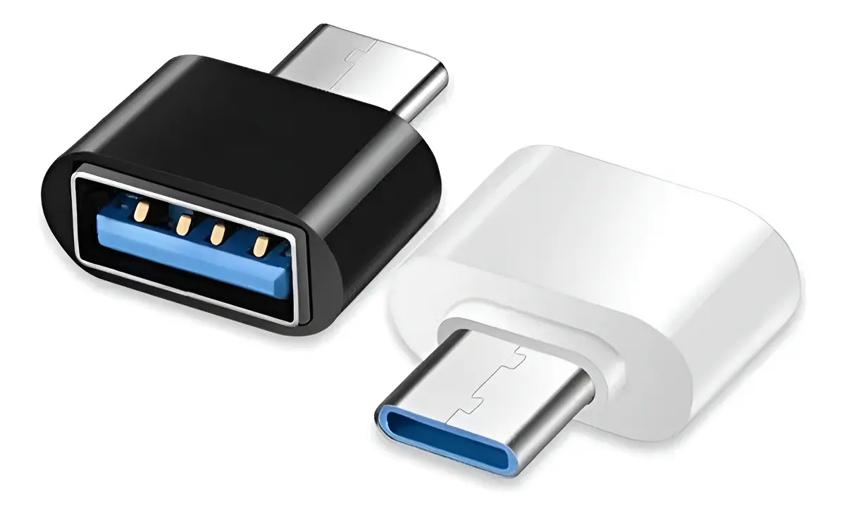 Adaptador Otg Usb Para Tipo C 3.0 Macho Fêmea Cor Preto-otg-usb-to-tipoc