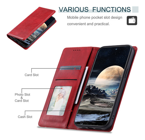 Funda Tipo Cartera For Teléfono Oppo A57 A56 A55 A54 A53