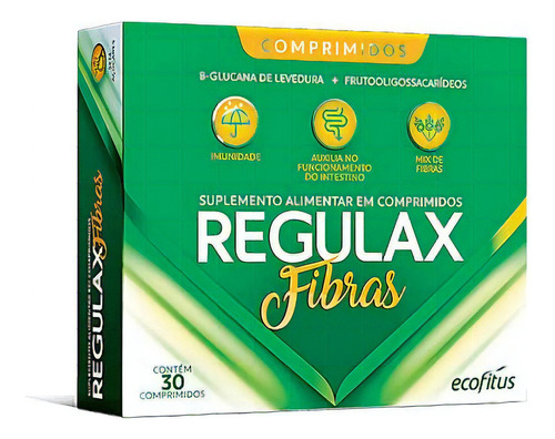 Suplemento Regulax Fibras 30 Comprimidos - Ecofitus