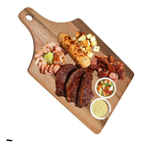 Taboa Bandeja Com Cabo Lisa Ideal Servir Pizza Churrasco Top