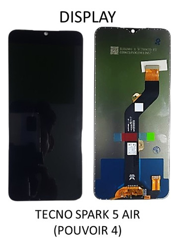 3/4 Pantalla /display Tecno Spark 5 Air.