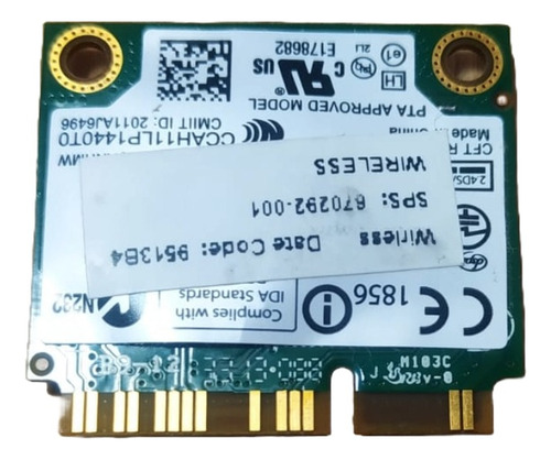 Intel Centrino 6235 6235anhmw Bt4.0 2,4/5 Ghz Doble Banda (Usado)