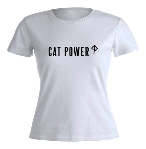 Remera Mujer Algodón Cat Power Folk Alternativo