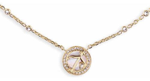 Collar Guess My Sign Sagitario Mujer Acero Inoxidable Color Dorado
