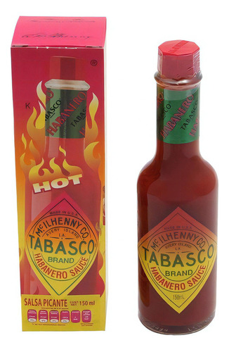 Salsa Picante Tabasco Habanero 150 Ml