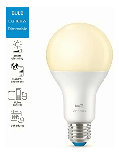 Foco Inteligente Wiz A21 Luz Calida Mayor Potencia De Luz