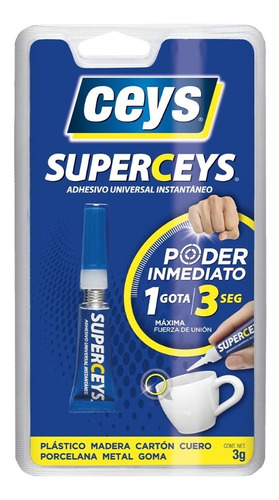 Super Ceys Poder Inmediato Pegamento Adhesivo Instantáneo