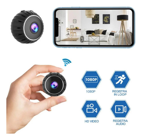 Mini Cámara Espía Inalámbrica Wifi Infrarrojo Ipc-nx11 1080p