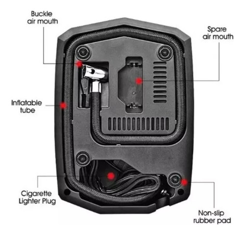 Mini Compresor De Aire 12v Autos Portátil Multifuncional