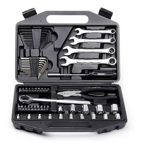 Juego Kits Tubos Y Llaves 70 Piezas Pretul Set-70 Estuche