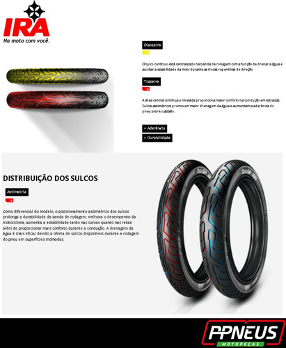 Pneu Dianteiro Quiz Gp C/camara 33l 60/100-17 Pop 100 110i