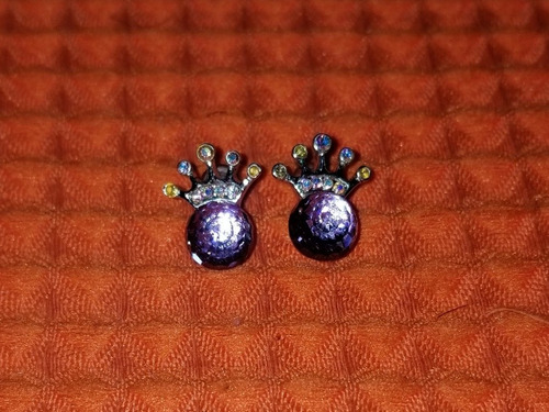 Aretes De Cristal Violeta