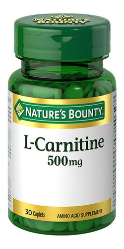 L Carnitina Nature's Bounty 500mg Quemador Grasa Adelgazante Sabor Neutro