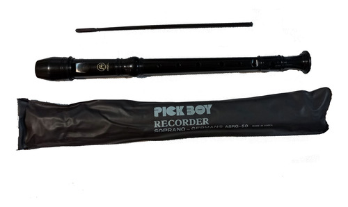 Flauta Dulce Pick Boy Soprano German Asrg-50 Negro (Usado)
