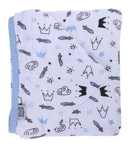 Imagem 2 de 2 de Toalha De Banho Soft Com Capuz 3 Camadas De Fralda Bebê