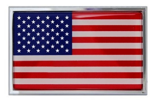 Emblema Logo  Emblema De Auto Cromado De Bandera Americana