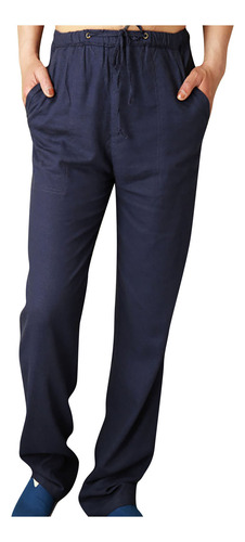 Pantalones J Para Hombre, Modernos, De Algodón Y Lino, Talla