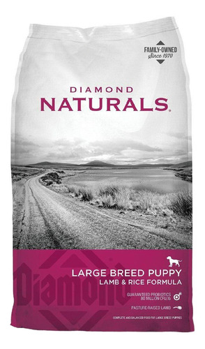 Diamond Naturals Large Breed Puppy 6lb/2.7kg Cordero Y Arroz