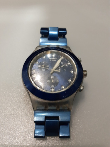 Relogio Swatch Full Blooded Sea Svck4041ag