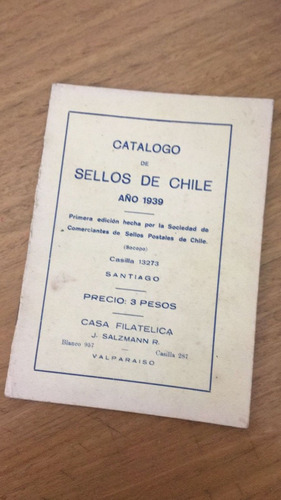 Filatelia Catálogo Socopo 1939