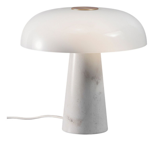 Luminaria De Mesa Nordlux E27 Led Cálido Mármol/vidrio